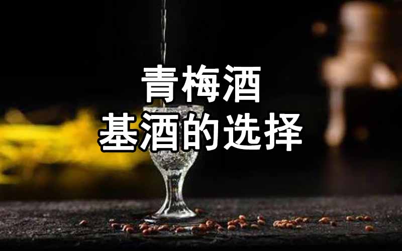 青梅酒基酒的选择