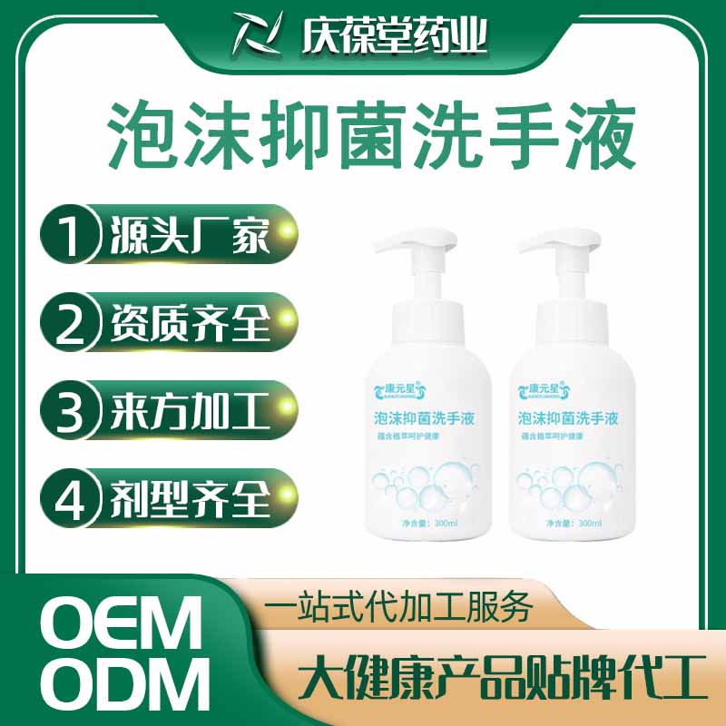 康元星 泡沫抑菌洗手液 贴牌代工