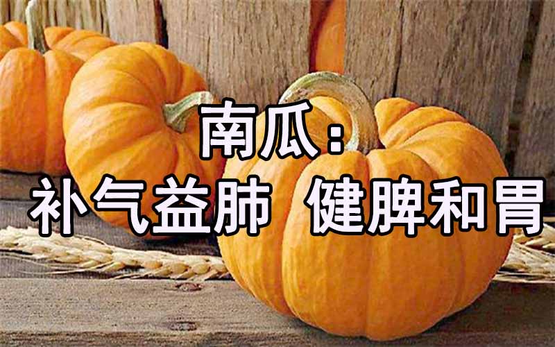 南瓜：补气益肺 健脾和胃