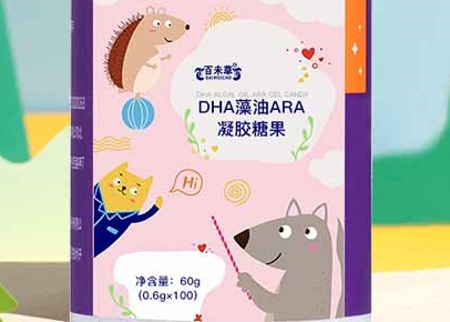 百未草DHA藻油ARA凝胶糖果：智慧与健康的甜蜜结合
