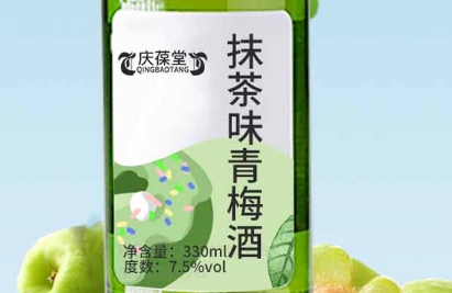 庆葆堂 抹茶味青梅酒：清新与醇厚的完美邂逅