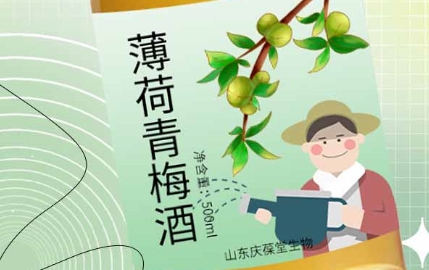 庆葆堂薄荷青梅酒，清新滋味令人陶醉