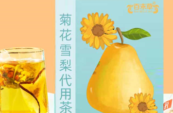 百未草菊花雪梨代用茶：品味自然的清新与滋润